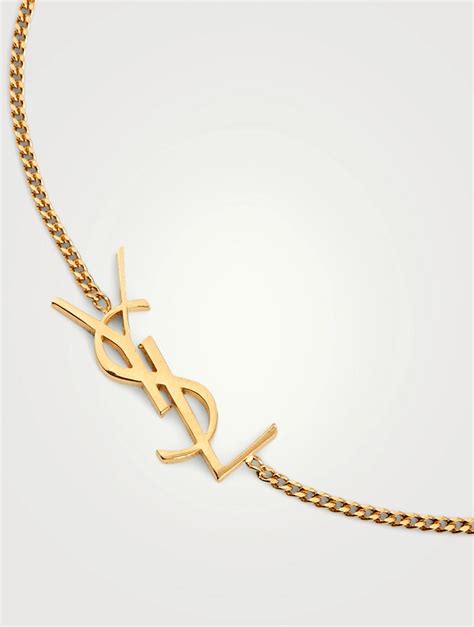 ysl monogram cuff|ysl saint laurent bracelets.